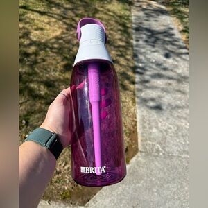 BRITA Purple and White Filtered Water Bottle with Carry Handle